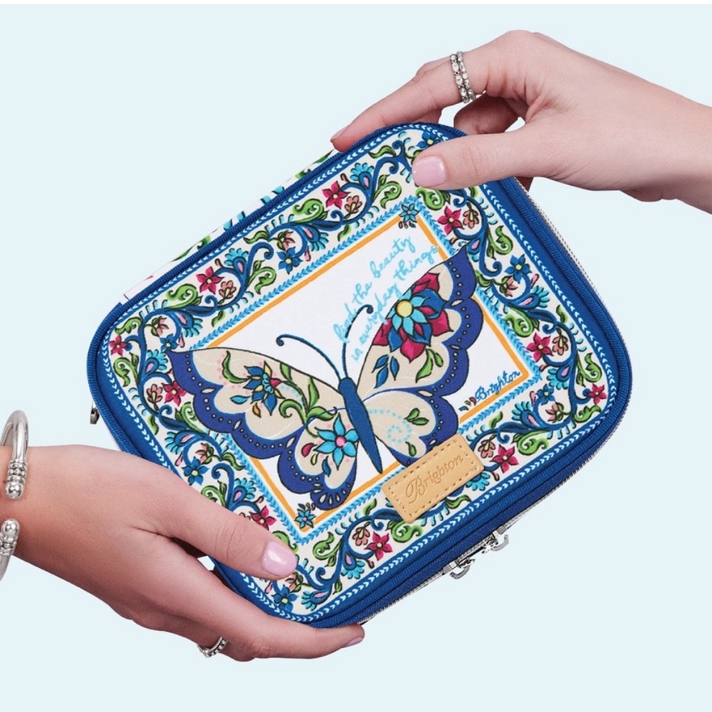 Brand new (with tags) butterfly jewelry travel case from Brighton. 2 available